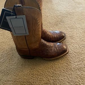 Lucchese ostrich boots 11ee